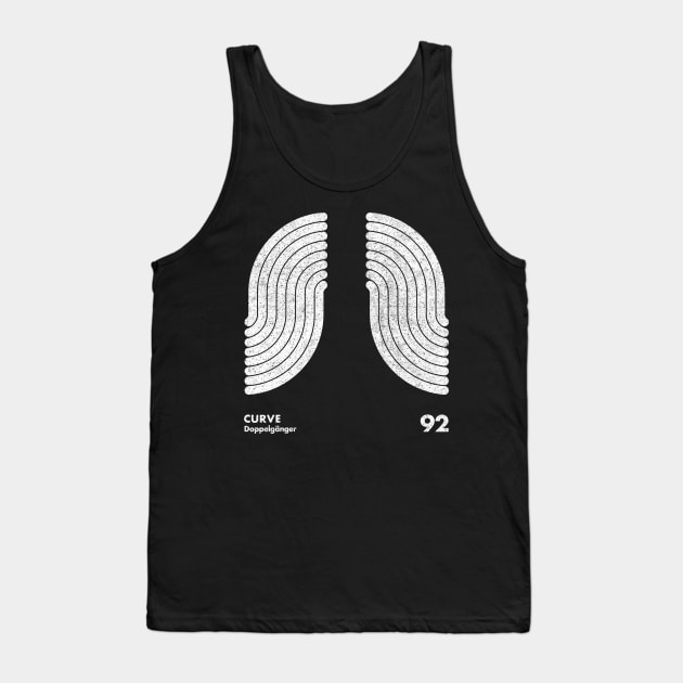 Curve / Doppelganger / Minimalist Artwork Design Tank Top by saudade